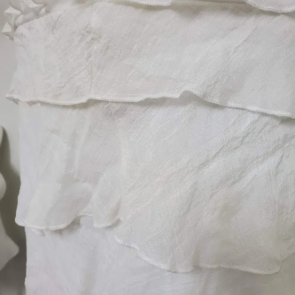 RUE 21 | White Tier Chiffon Strapless Dress - Picture 9 of 10